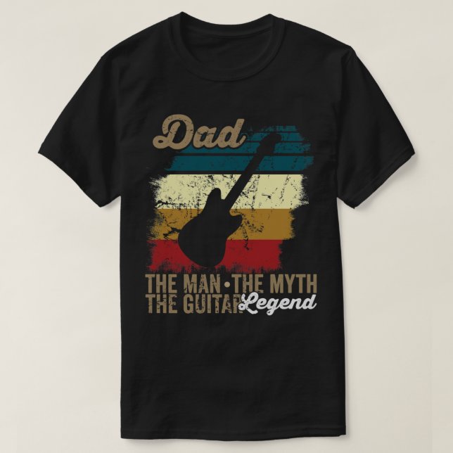 Camiseta Dadhe manhe mito la guitarra LEGEND_475 (Diseño del anverso)