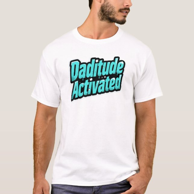 Camiseta Daditude Activado – Estilo Pop Graffiti (Anverso)