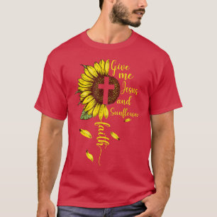 Camiseta Dadme A Jesús Y A Los Girasoles Religiosos Cristia