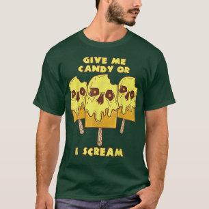 Camiseta Dadme dulces o grito divertido bollo de Halloween