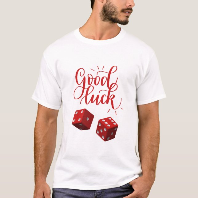 Camiseta dados de día afortunado (Anverso)