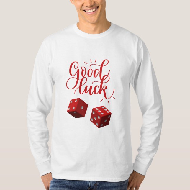 Camiseta dados de día afortunado (Anverso)