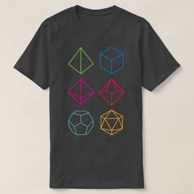 Camiseta Dados de mazmorras y dragones (Diseño del anverso)
