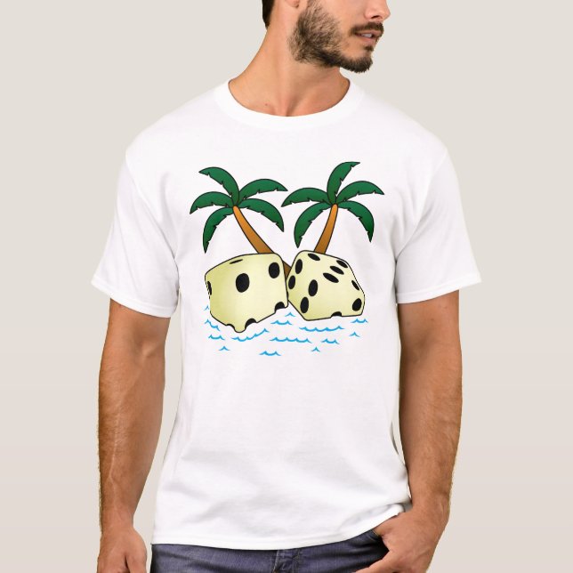 Camiseta Dados tropicales de O de los pares (Anverso)