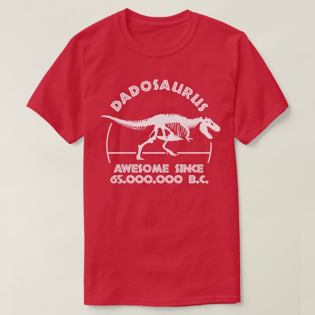 Camiseta Dadosaurus Dad Birthday (Diseño del anverso)