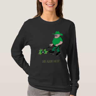 Camiseta Dads contra Weed Lawn que cercenan el cumplimiento
