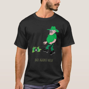 Camiseta Dads contra Weed Lawn que cercenan el cumplimiento