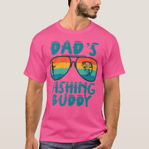 Camiseta Dads Fishing Buddy Cute Fish Sunglasses Youth Kids