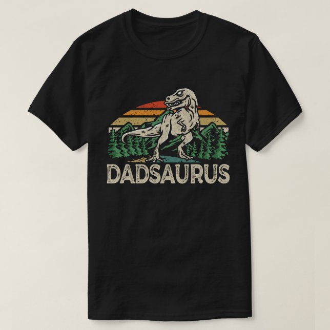 Camiseta Dadsaurus Dinosaur Papa Dad Saurus Día del Padre (Diseño del anverso)