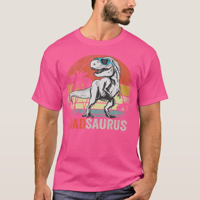 Camiseta Dadsaurus Dinosaur Papá Saurus T Rex Daddy Papa (Anverso)