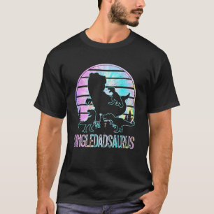 Camiseta Dadsaurus Dinosaurio Soltero Papá De 3 Niños Tie D