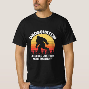 Camiseta Dadsquatch como un día divertido de papá