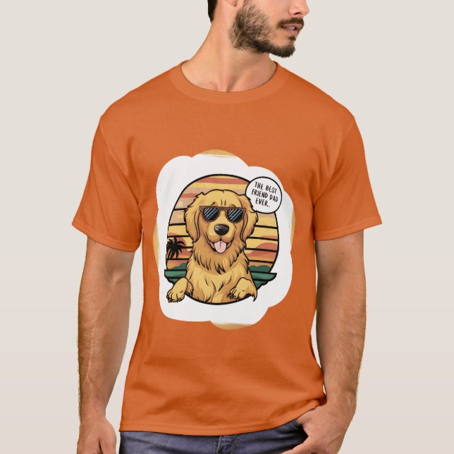 Camiseta Dady Friend Dog Fathers Day boy (Anverso)