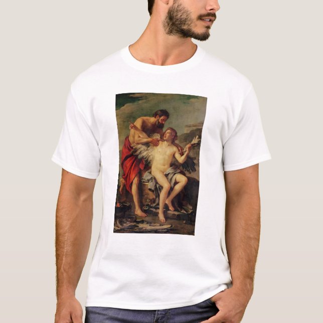 Camiseta Daedalus que ata las alas de Ícaro, c.1754 (Anverso)