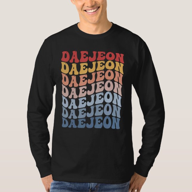 Camiseta Daejeon City Groovy Retro (Anverso)