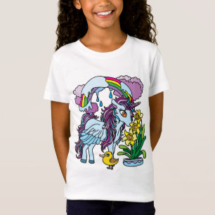 Camiseta Daffodils de primavera y unicornio