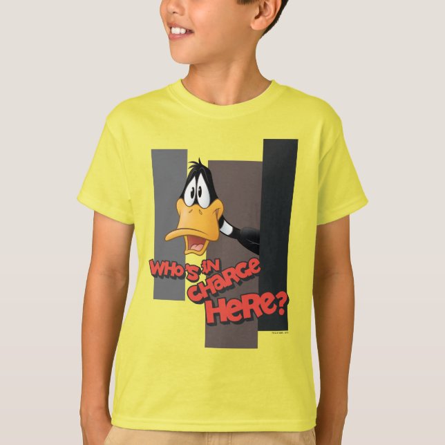 Camiseta DAFFY DUCK™ "Who is Charge Here" (Anverso)