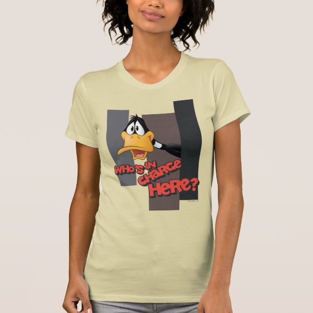 Camiseta DAFFY DUCK™ "Who is Charge Here" (Anverso)