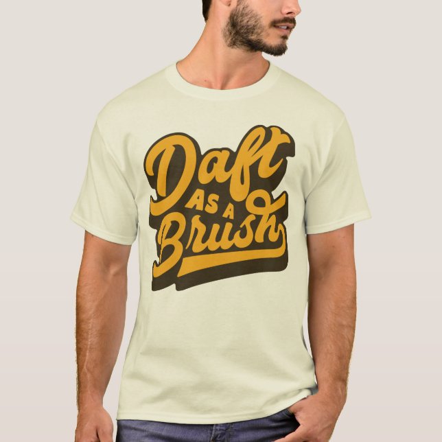 Camiseta Daft As A Brussel Yorkshire English Slang (Anverso)