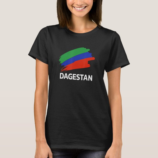 Camiseta Daguestán Dagestani Dagestaner, luchador de la ban (Anverso)