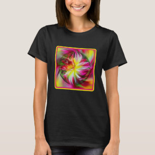Camiseta Dahlia Flor Floral Abstrato Arte