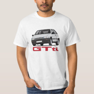 Camiseta Daihatsu Charade GTti Turbo, gris con emblema - di