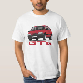 Camiseta Daihatsu Charade GTti Turbo, rojo con insignia - d