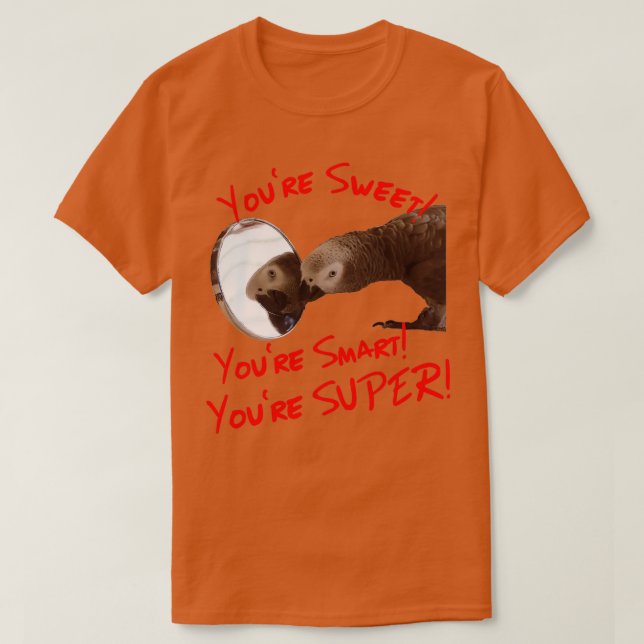 Camiseta Daily Affirmations Loro Gris Africano (Diseño del anverso)