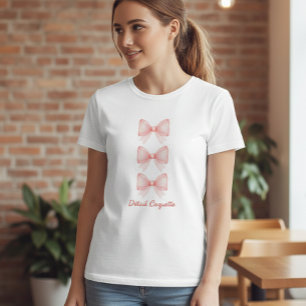 Camiseta Dainty Pink Bows T-Shirt