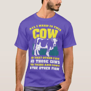 Camiseta Dairy Cow Farmer Farm Animal Farming Cattle Regalo