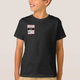 Camiseta Dairy Food Allergy Alert Badge Style