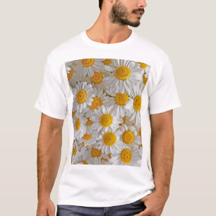 Camiseta Daisies blancos: Hermoso fondo floral