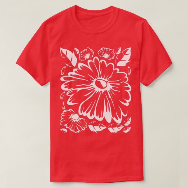 Camiseta Daisies Botánicos Gardener Naturaleza Floral Daisy (Diseño del anverso)