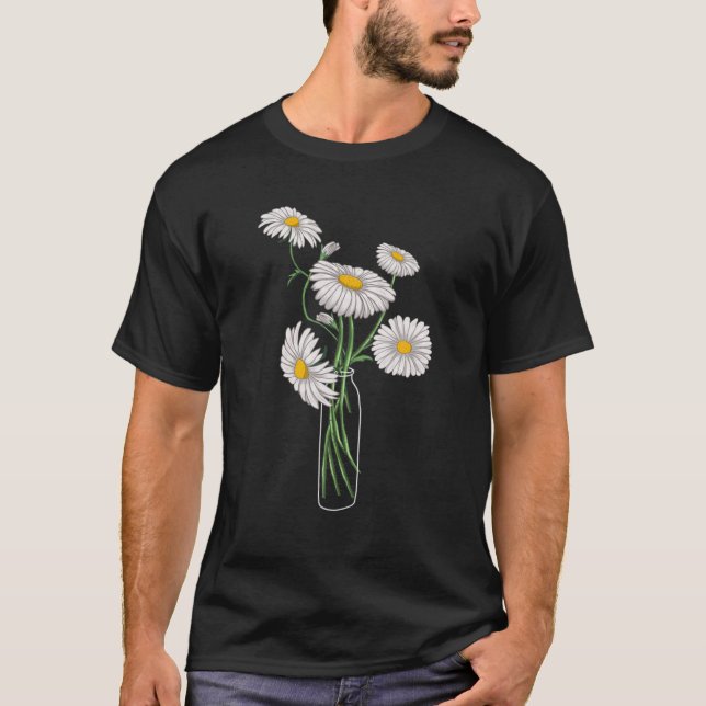 Camiseta Daisies Chamomile Marguerites Bouquet Retro Daisy (Anverso)