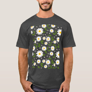 Camiseta Daisies en un fondo negro