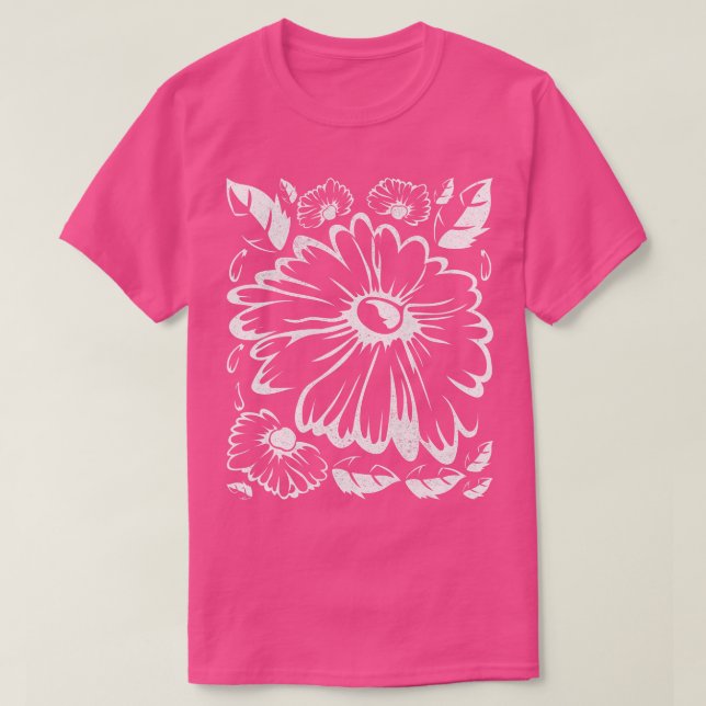 Camiseta Daisies Naturaleza Botánica Jardín Floral Daisy Fl (Diseño del anverso)