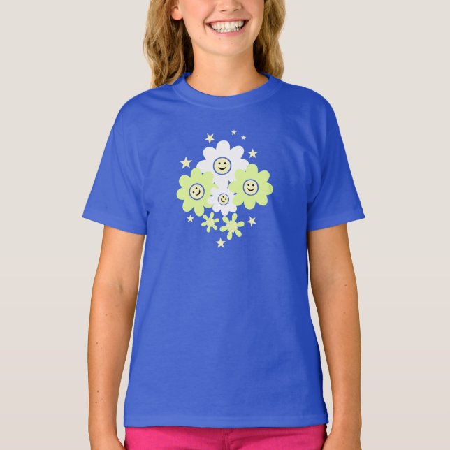 Camiseta Daisies y estrellas (Anverso)