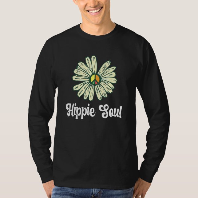 Camiseta Daisy 60's 70s Hippies Flores Signo de paz Daisies (Anverso)