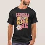 Camiseta Daisy Birthday Brother Wild One Boho 1er cumpleaño<br><div class="desc">El Hermano de Cumpleaños Daisy Wild One Boho Primer Cumpleaños.</div>