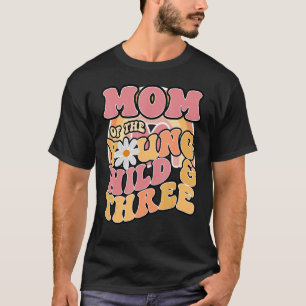 Camiseta Daisy Birthday Mom Young Wild & 3 Boho 3er cumplea