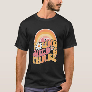 Camiseta Daisy Birthday Young Wild y 3 Mamáes Boho 3º cumpl