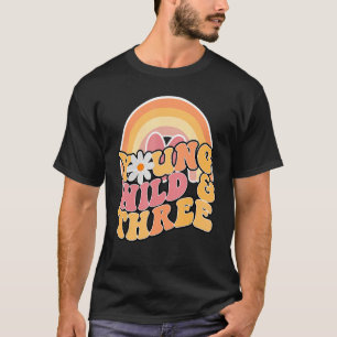 Camiseta Daisy Birthday Young Wild y 3 Mamáes Boho 3º cumpl
