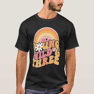 Camiseta Daisy Birthday Young Wild y 3 Mamáes Boho 3º cumpl