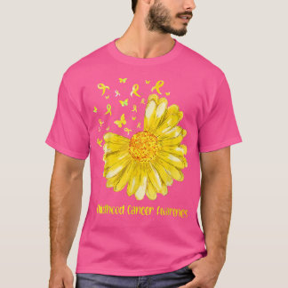 Camiseta Daisy Butterfly Gold Cinta de Cáncer Infantil Cons