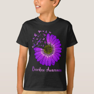 Camiseta Daisy Butterfly Púrpura Cinta de sobredosis Concie