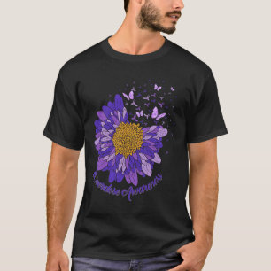 Camiseta Daisy Butterfly Púrpura Cinta de sobredosis Concie