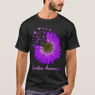 Camiseta Daisy Butterfly Púrpura Cinta de sobredosis Concie