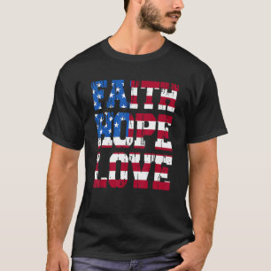 Camiseta Daisy Christians Dios 4 De Julio Fe Esperanza Amor
