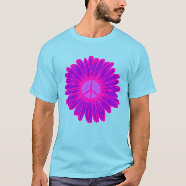 Camiseta Daisy De Paz Rosa Y Púrpura (Anverso)