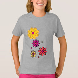 Camiseta Daisy Floral de verano femenino
